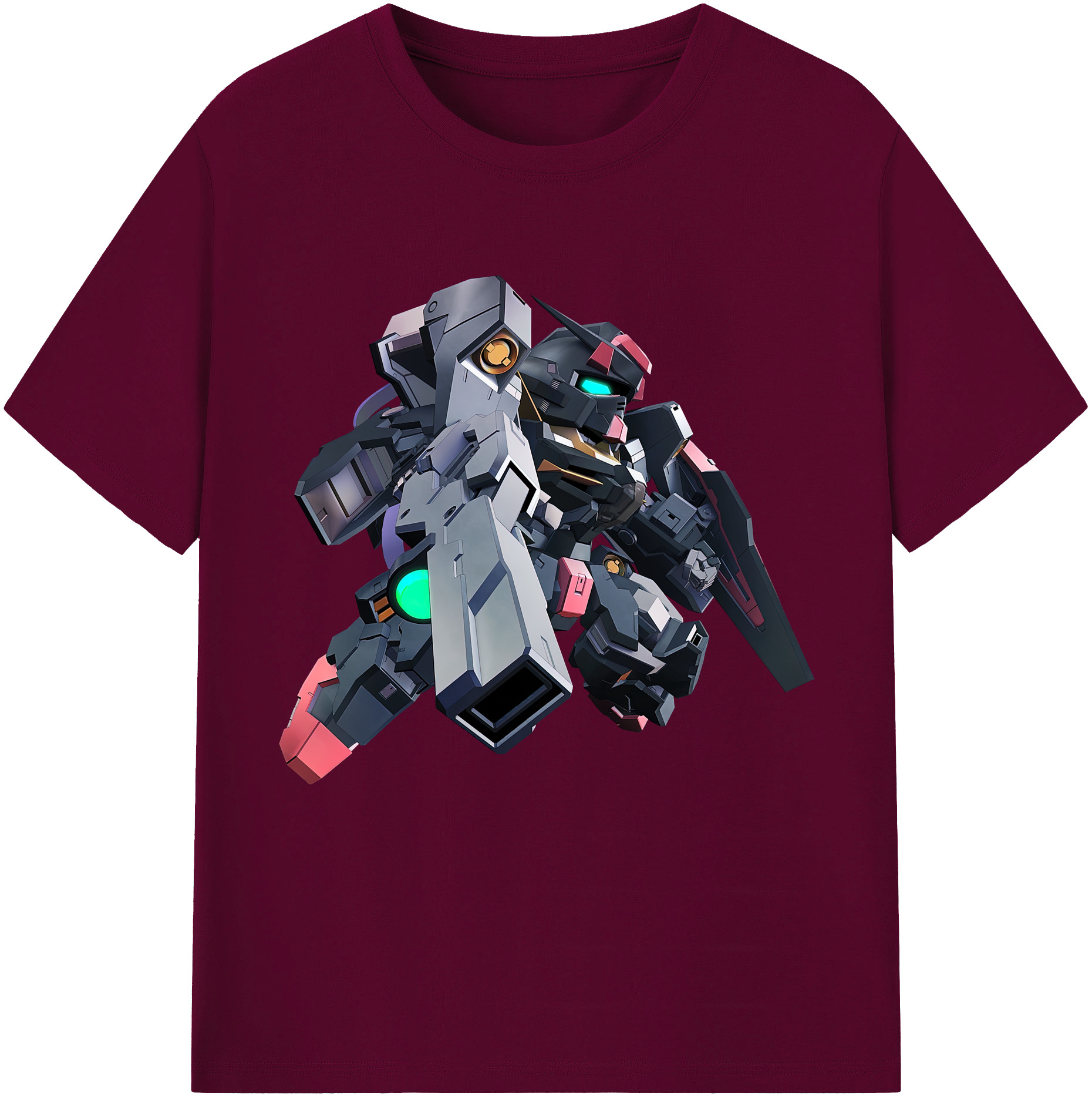 （画像用） 機動戦士ガンダム Mobile Suit Gundam レディースカジュアルプリントTシャツ（綿100％）
